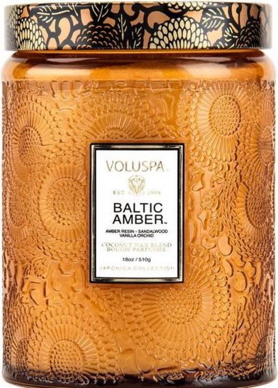Voluspa Embossed Glass - Baltic Amber4
