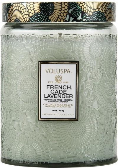 Voluspa Embossed Glass - French Cade Lavender